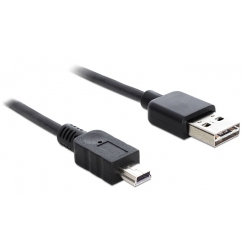DeLOCK 3m USB 2.0 A - mini USB m/m USB-kaapeli USB A Mini-USB B musta