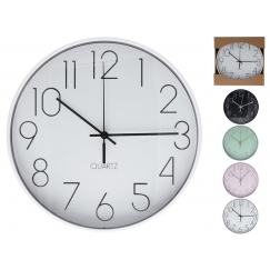 Wall Clock, 4 Assorted, 25 x 25 x 4,2 cm, DECORLIFE
