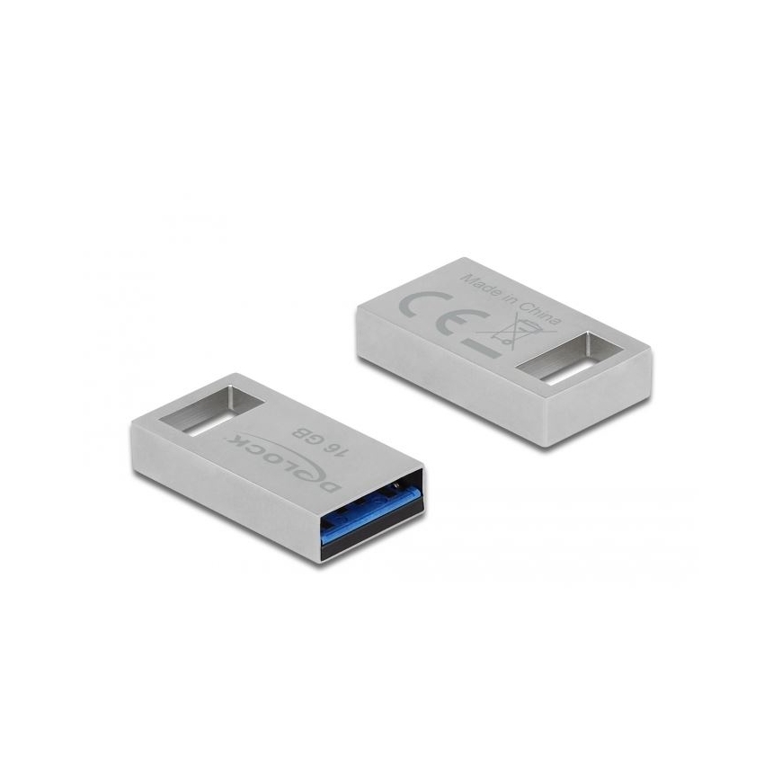 DeLOCK 54069 USB zibatmiņa 16 GB USB Type-A 3.2 Gen 1 (3.1 Gen 1) Sudrabs