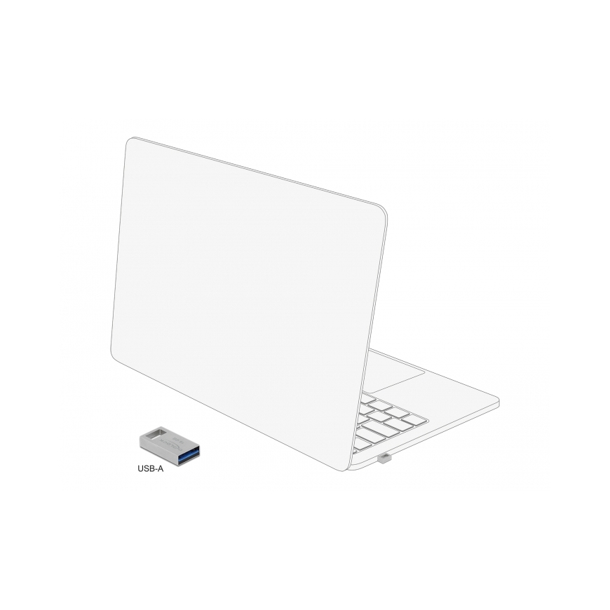 DeLOCK 54069 USB atmintukas 16 GB USB A tipo 3.2 Gen 1 (3.1 Gen 1) Sidabras – 2