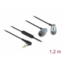 DeLOCK 27183 kuulokkeet ja kuulokemikrofoni Langallinen In-ear Puhelut/Musiikki Harmaa DeLOCK 27183 kuulokkeet ja kuulokemikrofoni Langallinen In-ear Puhelut/Musiikki Harmaa