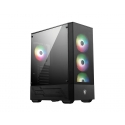 MSI MAG Forge 112R Midi Tower Must, Läbipaistev