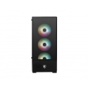 MSI MAG Forge 112R Midi Tower Melns, Caurspīdīgs