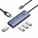 Baseus UltraJoy 5-Port Wired USB 3.2 Gen 1 (3.1 Gen 1) Type-C Grey Baseus UltraJoy 5-Port Wired USB 3.2 Gen 1 (3.1 Gen 1) Type-C Grey