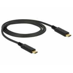 DeLOCK 85531 USB cable USB 3.2 Gen 2 (3.1 Gen 2) 1 m USB C Black