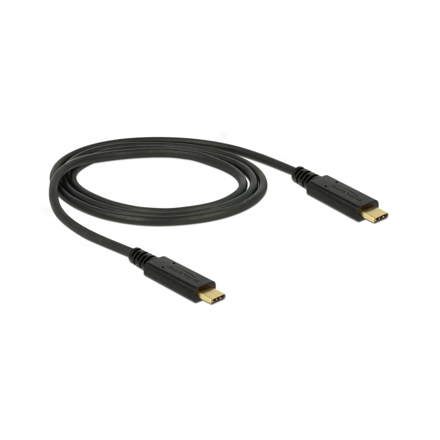 DeLOCK 85531 USB cable USB 3.2 Gen 2 (3.1 Gen 2) 1 m USB C Black