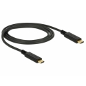 DeLOCK 85531 USB kabelis USB 3.2 Gen 2 (3.1 Gen 2) 1 m USB C Melns DeLOCK 85531 USB kabelis USB 3.2 Gen 2 (3.1 Gen 2) 1 m USB C Melns