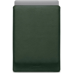 Woolnut Leather Sleeve - Protective Sleeve for 15" MacBook Air, Green