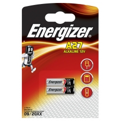 Energizer 2 x A27 12V Ühekordne patarei Aluseline