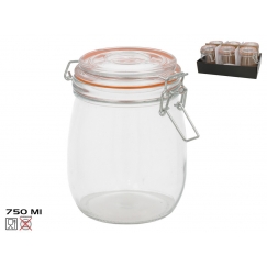 Õhukindel purk 750 ml, 14,3 x 11,5 x 14 cm, KITCHEN&GO