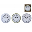 Wall Clock 20 cm, 3 Assorted, 20,0 x 20,0 x 3,5 cm, DECORLIFE Wall Clock 20 cm, 3 Assorted, 20,0 x 20,0 x 3,5 cm, DECORLIFE