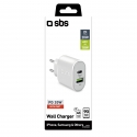 SBS TETRPD20W mobile device charger Smartphone, Tablet White AC Fast charging Indoor SBS TETRPD20W mobile device charger Smartphone, Tablet White AC Fast charging Indoor