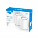 Cudy M1300 2-PACK Mesh Wi-Fi система Двухдиапазонный (2,4Ггц/5Ггц) Wi-Fi 5 (802.11ac) Белый 1 Внутре