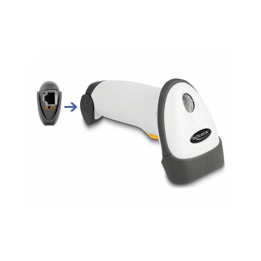 DeLOCK 90565 vöötkoodilugeja Käeshoitav vöötkoodiluger 1D Laser Must, Hall – 2