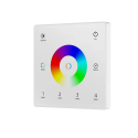 Tālvadības pults RGB+CCT panelis, plāns, balts, piestiprināts pie sienas, 4 LED zonas RF2.4GHz SD sērija Tālvadības pults RGB+CCT panelis, plāns, balts, piestiprināts pie sienas, 4 LED zonas RF2.4GHz SD sērija