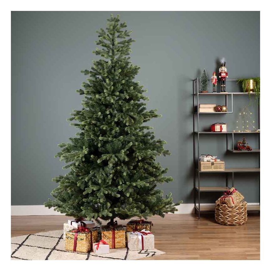 Enne Emerald Spruce real-looking Christmas tree with LED lights, 210 cm, green