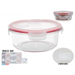 Apaļa pusdienu kārba 950 ml, 7,5 x 17,5 x 17,5 cm, KITCHEN&GO