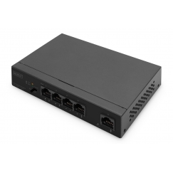 Digitus DN-95330-1 tinklo komutatorius Ne-valdomas Gigabit Ethernet (10/100/1000) Maitinimas per Eternetą (PoE) Juoda
