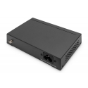 Digitus 4- Port Gigabit PoE Netzwerkswitch, Desktop, unmanaged, 1 Uplink Port RJ45, 60 W, af/at