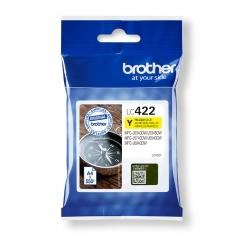 Brother LC-422Y rašalo kasetė 1 vnt Originalus Geltona
