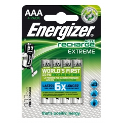 Energizer Accu Recharge Extreme 800 AAA BP4 Laaditav patarei Nikkel-metallhüdriid (NiMH)