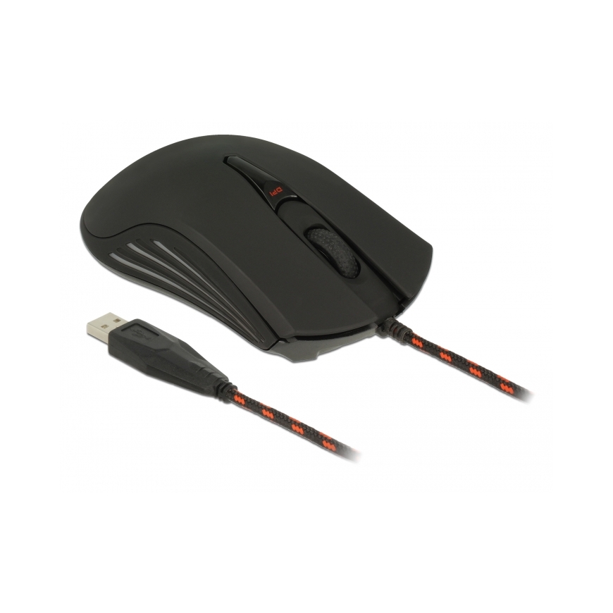 DeLOCK 12531 mouse Gaming Ambidextrous USB Type-A Optical 4800 DPI – 2