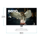 BenQ EW270Q tietokoneen litteä näyttö 68,6 cm (27") 2560 x 1440 pikseliä 2K Ultra HD LCD Valkoinen