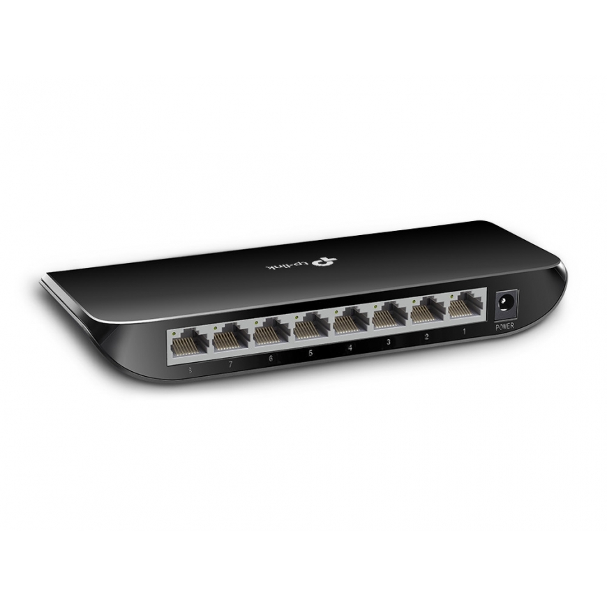 TP-Link TL-SG1008D Hallitsematon Gigabit Ethernet (10/100/1000) musta – 3
