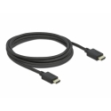 DeLOCK 85389 HDMI kabelis 2,5 m HDMI Type A (Standard) Melns