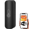 Датчик температуры и влажности, черный, 2 × AAA WiFi TUYA Датчик температуры и влажности, черный, 2 × AAA WiFi TUYA
