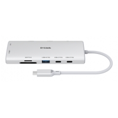 D-Link DUP-A01 sąsajos šakotuvas USB 3.2 Gen 1 (3.1 Gen 1) Type-C 10000 Mbit/ai Balta