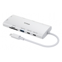 D-Link DUP-A01 interfeisa centrmezgls USB 3.2 Gen 1 (3.1 Gen 1) Type-C 10000 Mbit/s Balts D-Link DUP-A01 interfeisa centrmezgls USB 3.2 Gen 1 (3.1 Gen 1) Type-C 10000 Mbit/s Balts