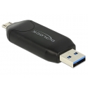 DeLOCK 91734 kortinlukija USB/Micro-USB musta DeLOCK 91734 kortinlukija USB/Micro-USB musta
