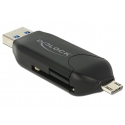 DeLOCK 91734 card reader USB/Micro-USB Black