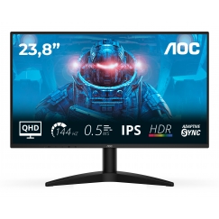AOC B3 Q24B36X tietokoneen litteä näyttö 60,5 cm (23.8") 2560 x 1440 pikseliä Quad HD LED musta