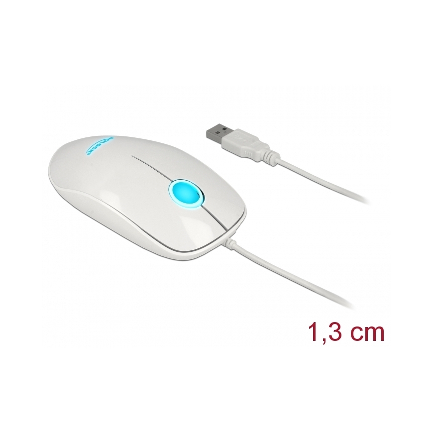DeLOCK 12537 pele Birojs Abām rokām USB Type-A Optisks 1200 DPI – 2
