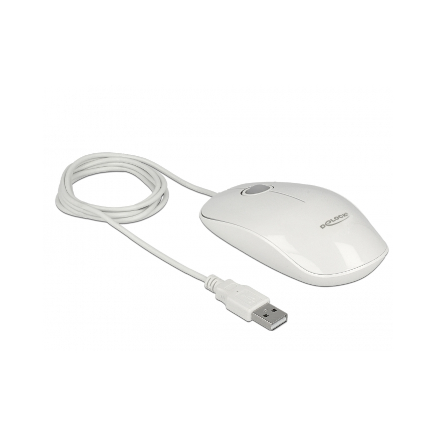 DeLOCK 12537 mouse Office Ambidextrous USB Type-A Optical 1200 DPI – 3