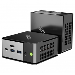GMKtec EVO-X1 AMD Ryzen AI 9 HX 370 32 GB LPDDR5x-SDRAM 1 TB SSD Windows 11 Pro Mini PC Mini kompiuteris Juoda, Sidabras
