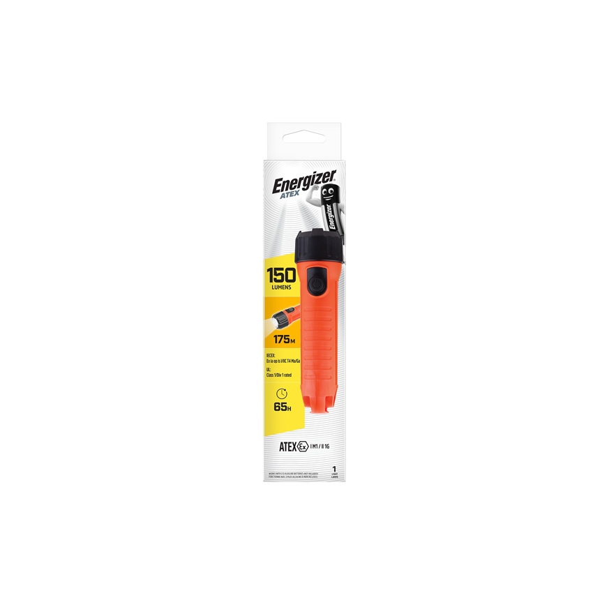 Energizer ATEX 2D Melns, Oranžs Rokas