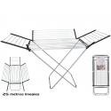 Alumiiniumist pesukuivatusrest 25 m, 175 x 55 x 110 cm, GERIMPOR