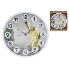 Wall Clock, 3D Numbers, 30 x 30 x 4,5 cm, DECORLIFE