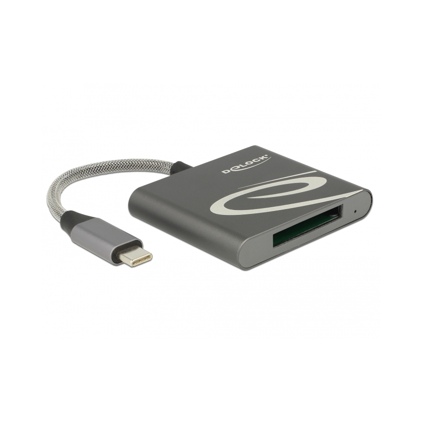 DeLOCK 91746 kortinlukija USB 3.2 Gen 1 (3.1 Gen 1) Type-C Antrasiitti