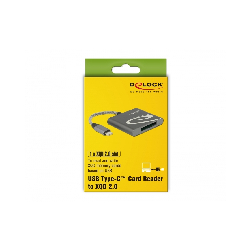 DeLOCK 91746 card reader USB 3.2 Gen 1 (3.1 Gen 1) Type-C Anthracite – 3