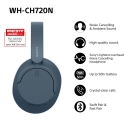 Sony WH-CH720N Гарнитура Проводной и беспроводной Оголовье Calls/Music USB Type-C Bluetooth Синий Sony WH-CH720N Гарнитура Проводной и беспроводной Оголовье Calls/Music USB Type-C Bluetooth Синий