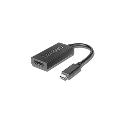 Lenovo 4X90Q93303 vaizdo kabelio adapteris 0,2 m C tipo USB DisplayPort Juoda