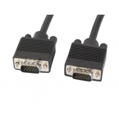 Lanberg CA-VGAC-10CC-0050-B VGA kabelis 5 m VGA (D-Sub) Juoda