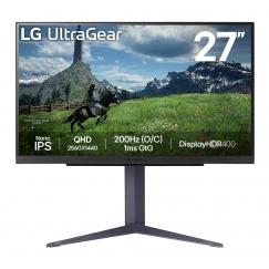 LG 27GS85Q-B kompiuterio monitorius 68,6 cm (27") 2560 x 1440 pikseliai Quad HD LCD Juoda