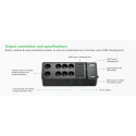 APC BE1050G2-GR nepārtrauktas barošanas avots (UPS) Gaidstāve (bezsaiste) 1,05 kilovoltampērs 600 W APC BE1050G2-GR nepārtrauktas barošanas avots (UPS) Gaidstāve (bezsaiste) 1,05 kilovoltampērs 600 W