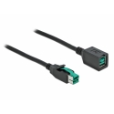 DeLOCK PoweredUSB extension cable 12 V 1 m