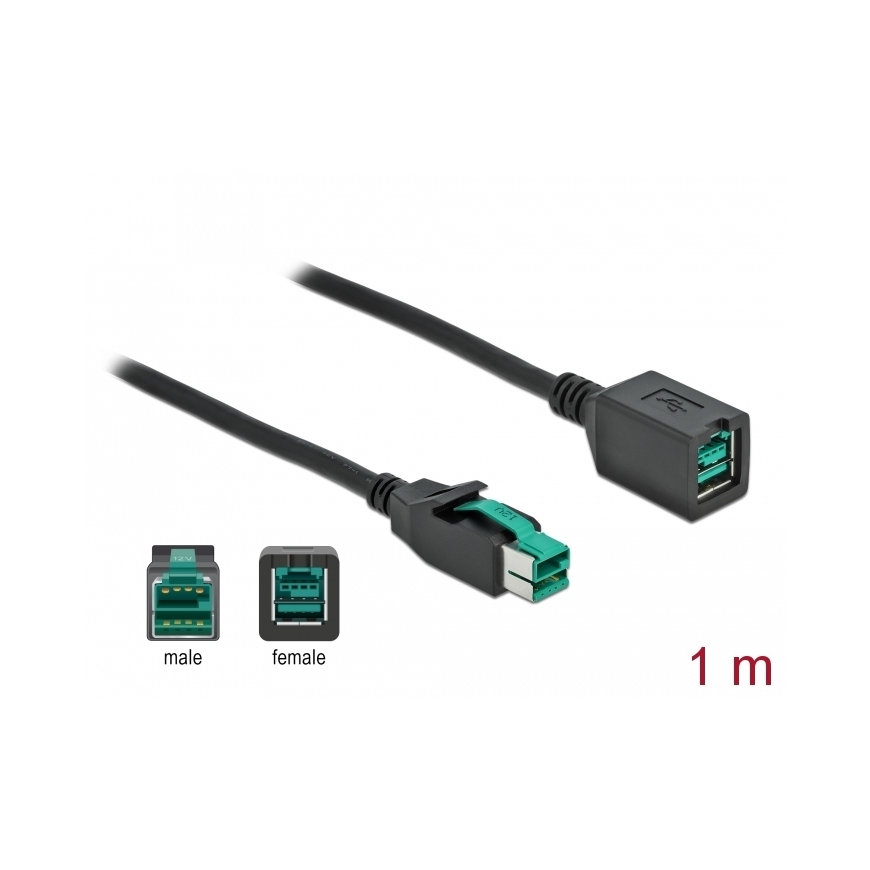 DeLOCK 85980 USB-kaapeli 1 m musta – 3
